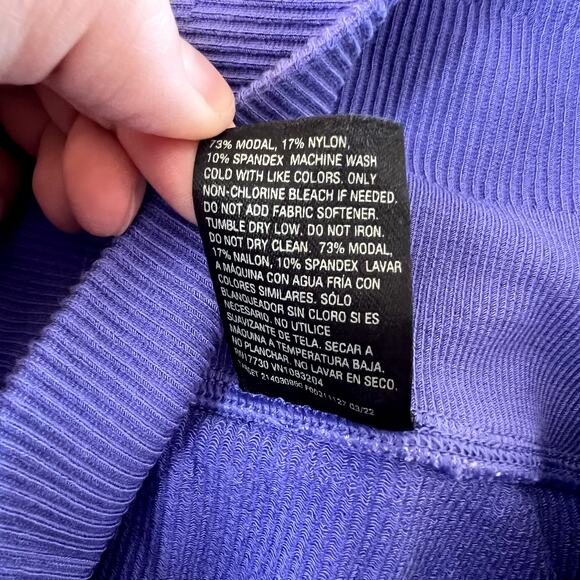 All in Motion Periwinkle Ribbed Leggings LAST CALL - Picture 6 of 6